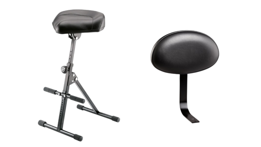 Combo König & Meyer 14045 + 14032 | Banqueta con Respaldo para Músicos – Oferta Especial