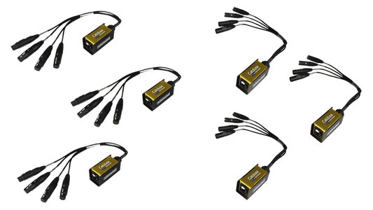 Combo Catdusa CT-F ×3 + CT-M ×3 | Splitters Pasivos XLR – Oferta Especial