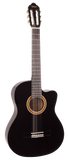 VC104CBK Guitarra Clásica Valencia 4/4 Cutaway – Negro