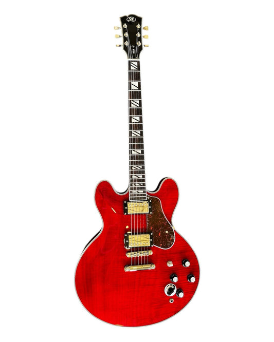 SEL6CTRD Guitarra Electrica Semi-Hollow Body – Trans Red