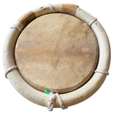 Tambora Premium Artesanal de Madera – Acabado Azul/Natural