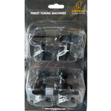 OTMEB4L-GO Juego de Clavijas de Afinación para Bajo Eléctrico 4 Cuerdas, Negro