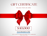 Certificado de REGALO de 10,000