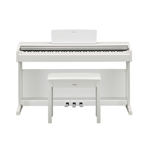 YDP-144WH Piano digital con banqueta color blanco