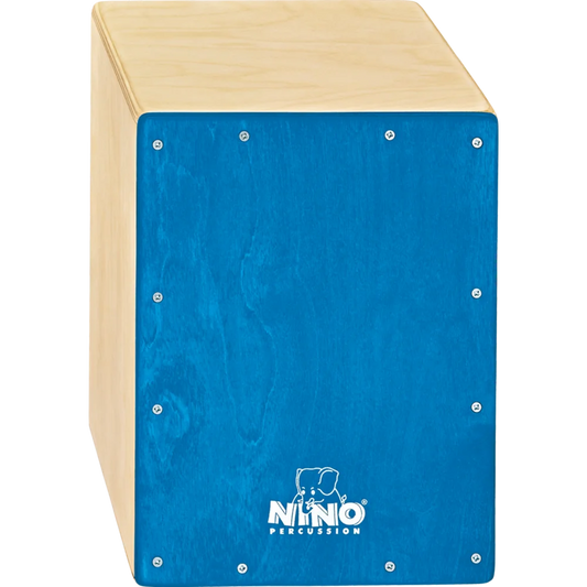 NINO950B Cajón de Percusión con Bordona Interna, Azul