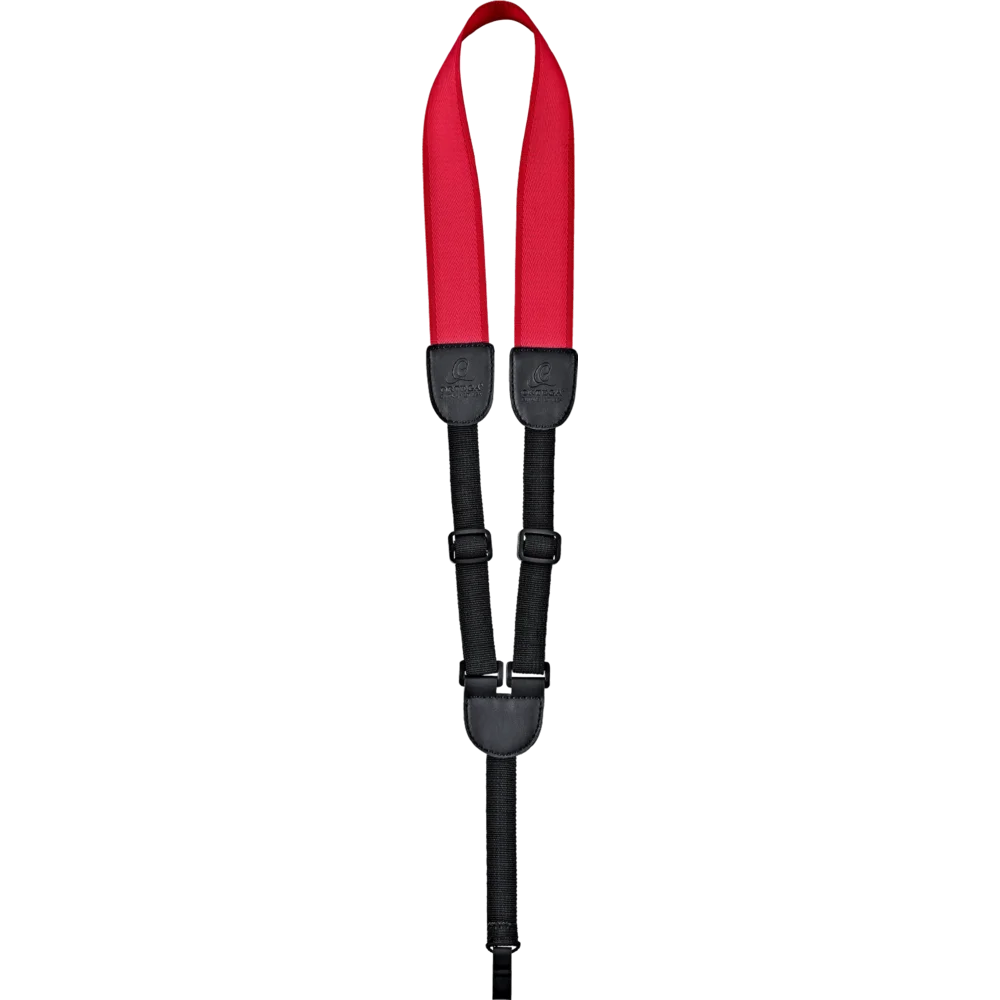 OUSHK-RD Correa de Nylon para Ukulele con Gancho de Soporte, Roja