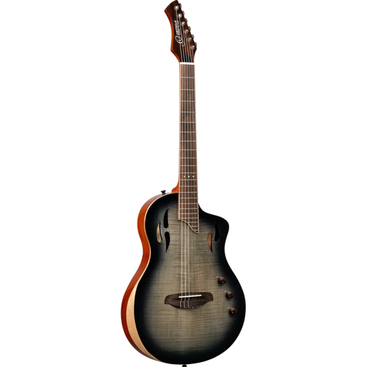 RTPG-LS1 Guitarra electroacustica Ortega TourPlayer Series Full Size Guitar – Flamed Maple Grey Burst