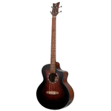 D7CE-BFT-4  Acoustic Bass Deep Series 7 – Bajo Acústico Electroacústico de 4 Cuerdas Medium Scale con Tapa de Abeto y Acabado Bourbon Fade