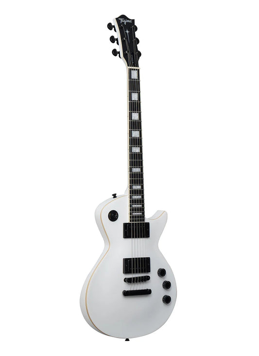 ALMACH WHS Guitarra Eléctrica de Doble Humbucker de color Blanca
