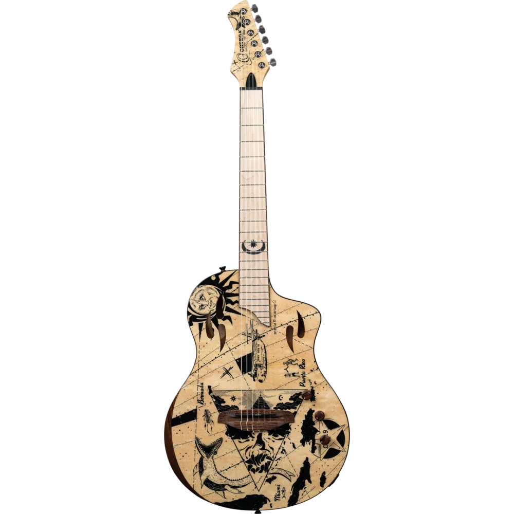 RTPG-LS2 Guitarra ElectroAcustica Ortega TourPlayer Series Full Size Guitar – Bermuda Design