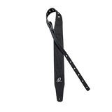 OSVG-75BK Vegan Series – Correa Extra Ancha para Guitarra en PVC Color Negro Ecológica y Libre de Ftalatos