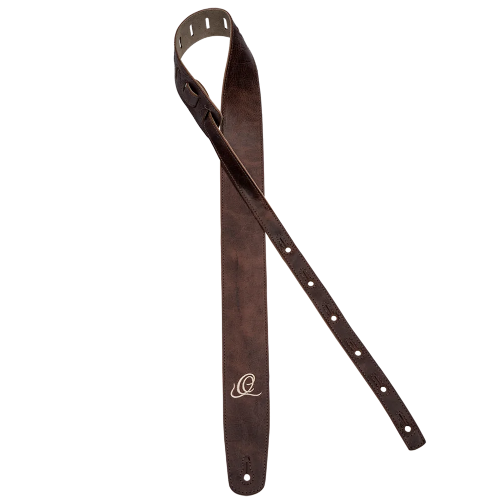 OSSU-20  Suede Leather Straps – Correa Premium para Guitarra en Cuero y Gamuza Color Peat