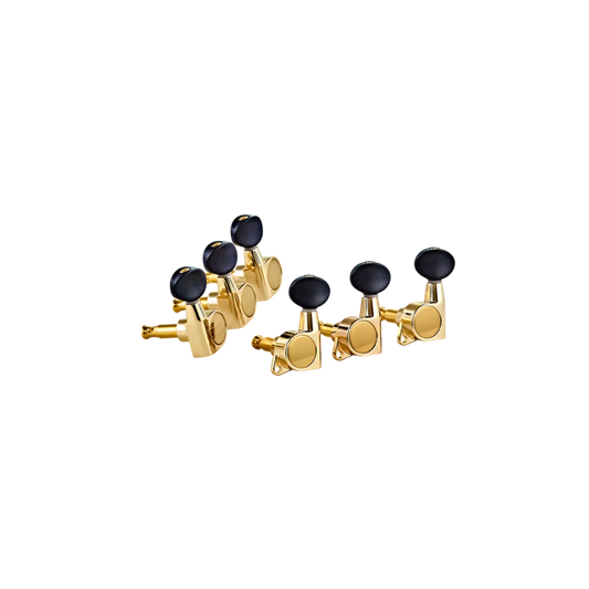 OTMEG33-GO Clavijeros 3+3 para Guitarra Eléctrica, Dorados