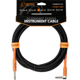 OECI-15 Economy Series – Cable para Instrumento de 15 ft (4.5 m) Jack Recto a Jack en Ángulo Orange/Black