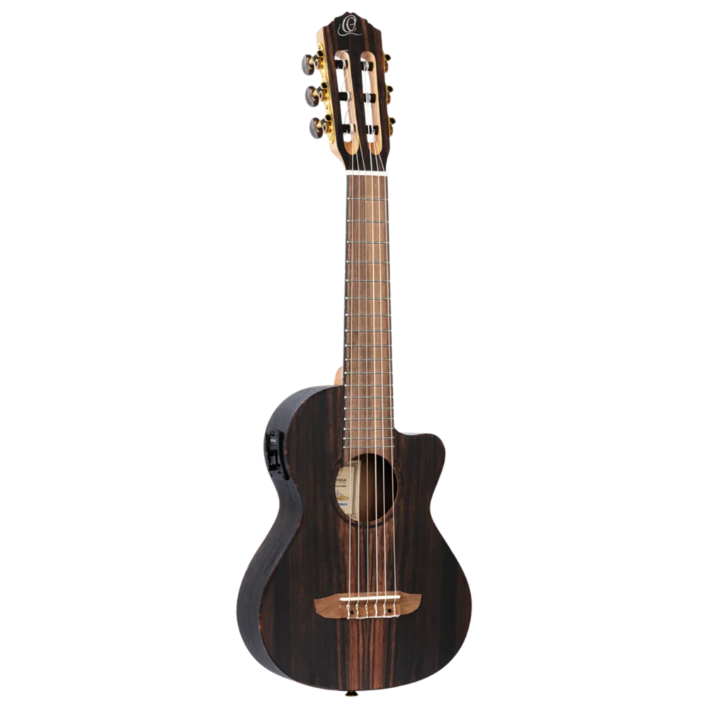RGL5EB-CE  Mini Travel Series – Guitarra de Viaje 1/8 con Tapa, Fondo y Aros de Ébano Natural