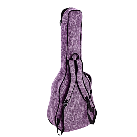OGBAC-DN-PUJ Jean Color Bags – Funda Acolchada para Guitarra Acústica Dreadnought Color Purple Denim