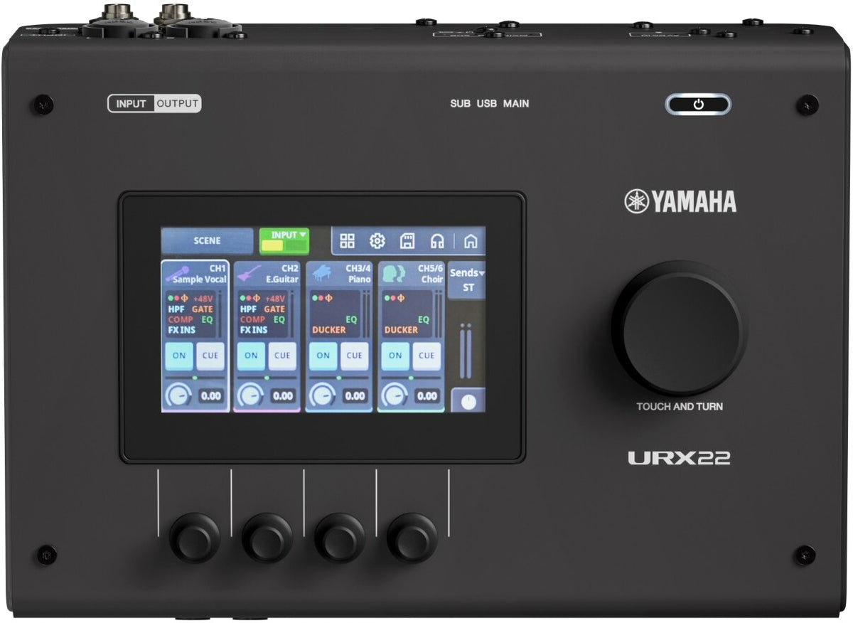 URX22 B Interfaz de Audio USB Profesional con DSP Integrado (Negra)