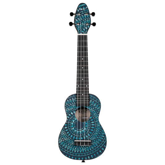 K2SS-BKC  Ukulele Pack Soprano Super Scale – Blue Kaleidoscope
