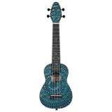 K2SS-BKC  Ukulele Pack Soprano Super Scale – Blue Kaleidoscope