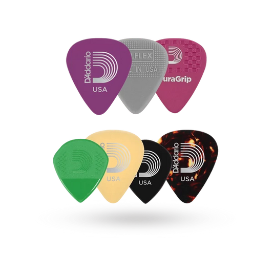 1XVP6-5 Set Variado de 7 Púas para Guitarra