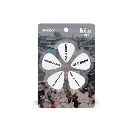 10BTLS Paquete de 10 Uñas para guitarra The Beatles Get back Calibre Calibre pesado (1,0 mm)