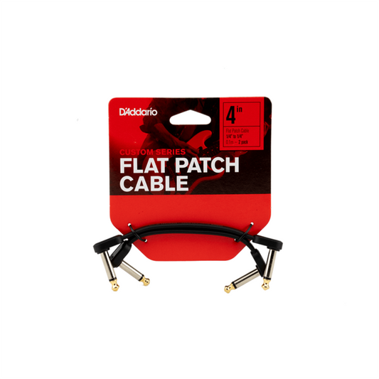 PW-FPRR-204 Par de cables patch planos 4" en ángulo recto