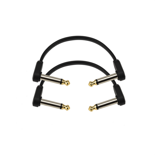 PW-FPRR-204 Par de cables patch planos 4" en ángulo recto