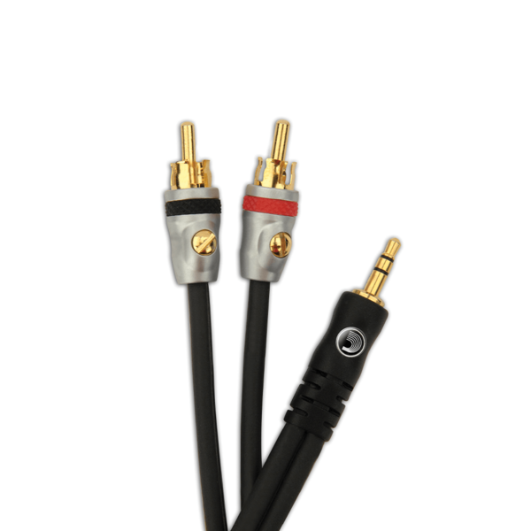 PW-MP-05 Cable adaptador RCA dual a 3.5mm stereo, 5'
