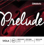 J910 MM Set de cuerdas viola Prelude, escala media, Tensión media