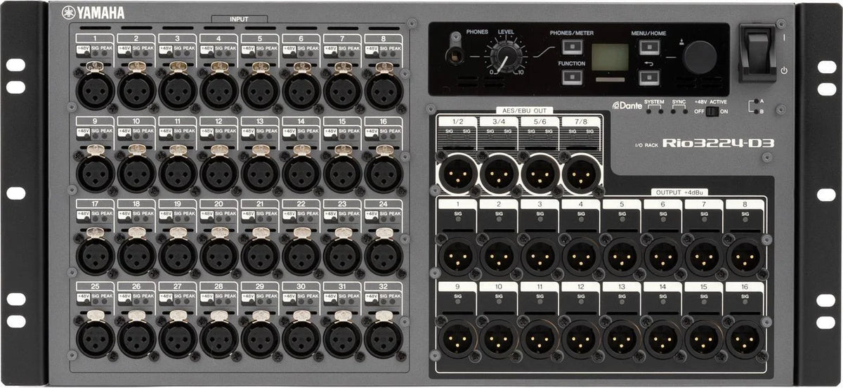 Rio3224-D3 Stage Box Yamaha Dante | 32 In / 16 Out + AES/EBU