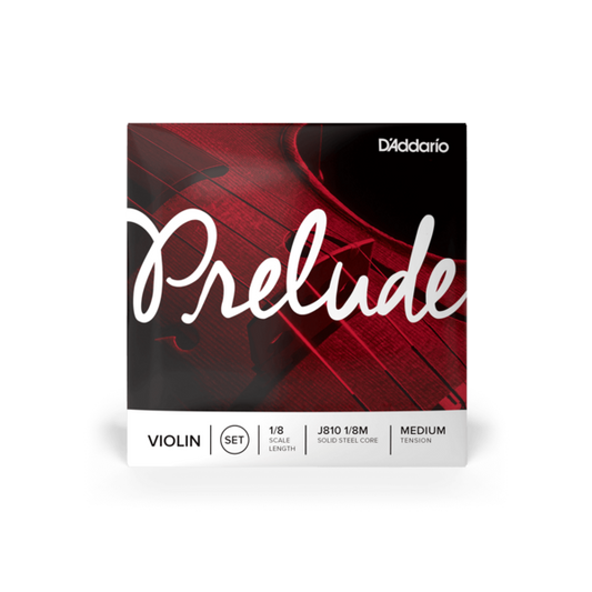 J810 1/8M Set de cuerdas Prelude violín 1/8, Tension media