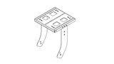 VNI-HCPL425  Soporte para montar ePS8 debajo de eLS400 1X SPEAKER 425MM