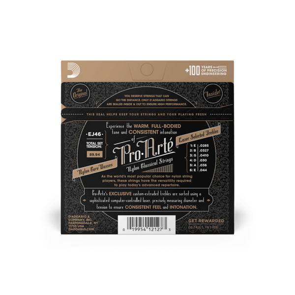 EJ46 Set de cuerdas de nylon Pro Arté, Tensión dura