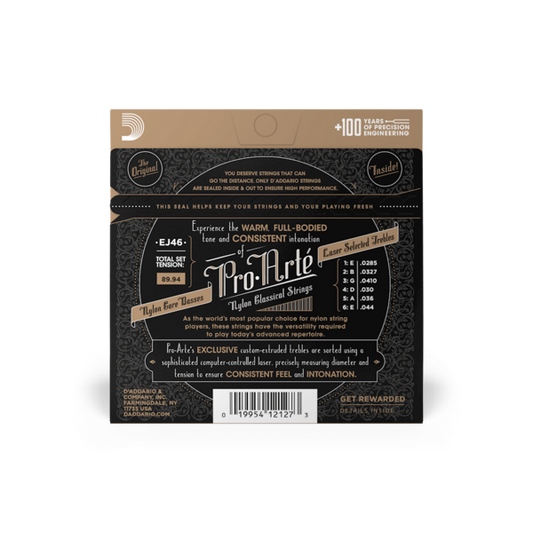 EJ46 Set de cuerdas de nylon Pro Arté, Tensión dura
