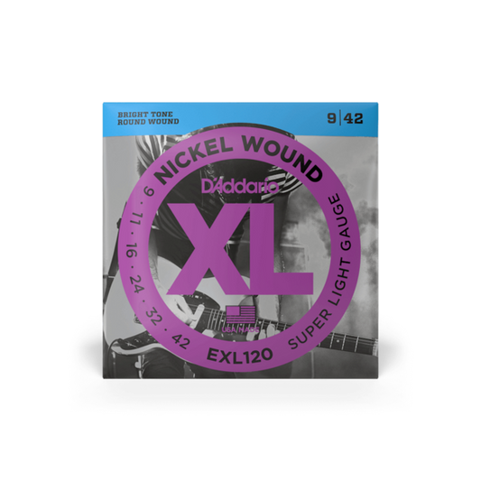 EXL120 Set cuerdas para guitarra eléctrica de níquel, super ligero 09-42