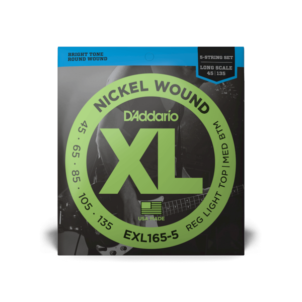 EXL165-5 Set de cuerdas para bajo eléctrico de 5 cuerdas