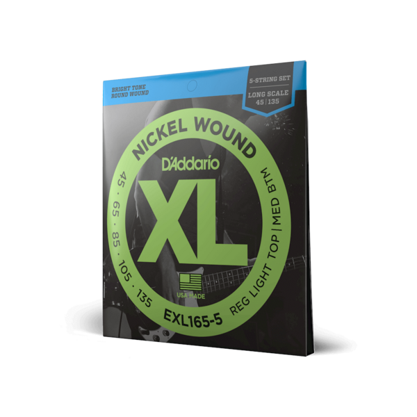 EXL165-5 Set de cuerdas para bajo eléctrico de 5 cuerdas