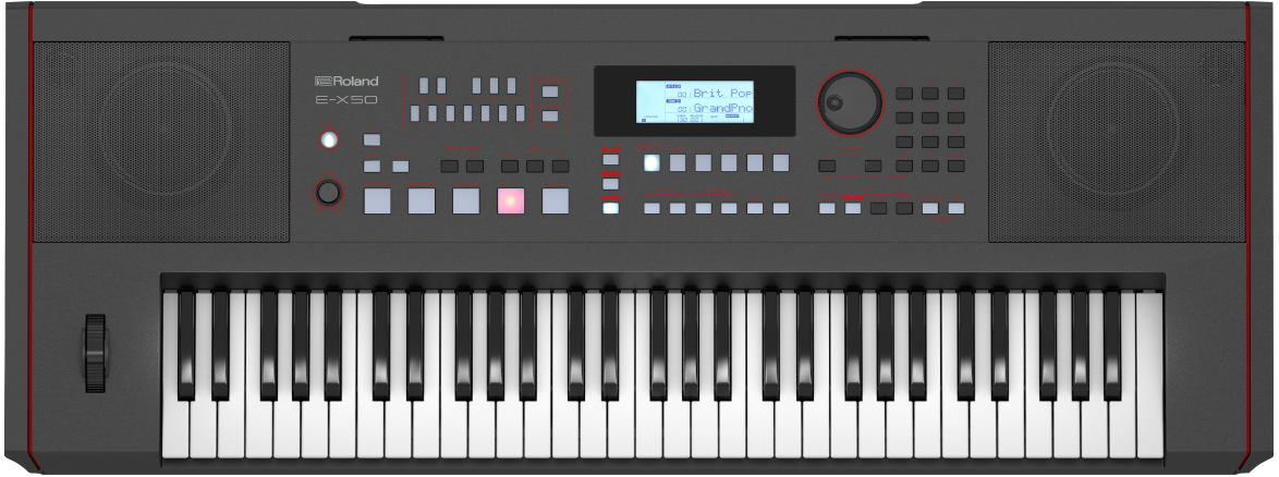 E-X50  Teclado Arreglista Profesional con Sonidos Premium, Acompañamiento Automático y Bluetooth