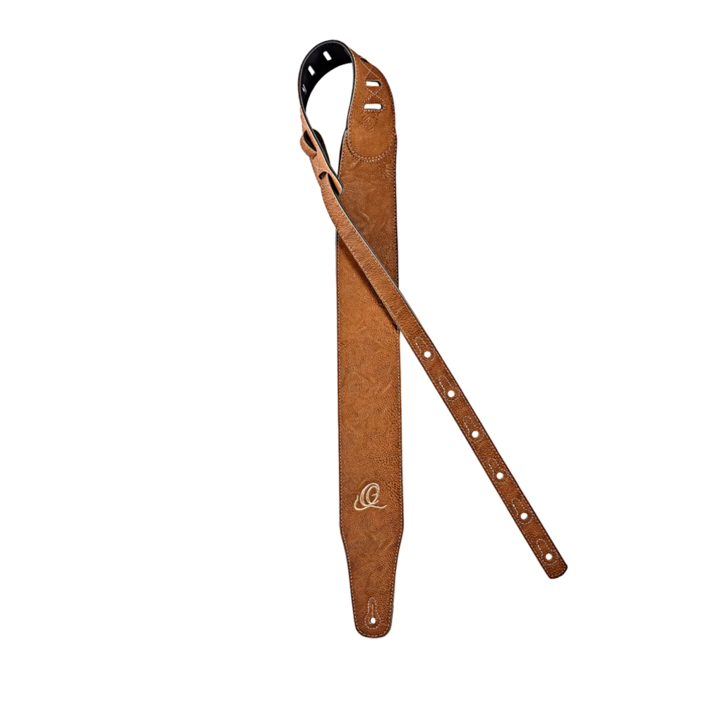 OSVG-75TN Vegan Series – Correa Extra Ancha para Guitarra en PVC Color Tan Ecológica y Libre de Ftalatos