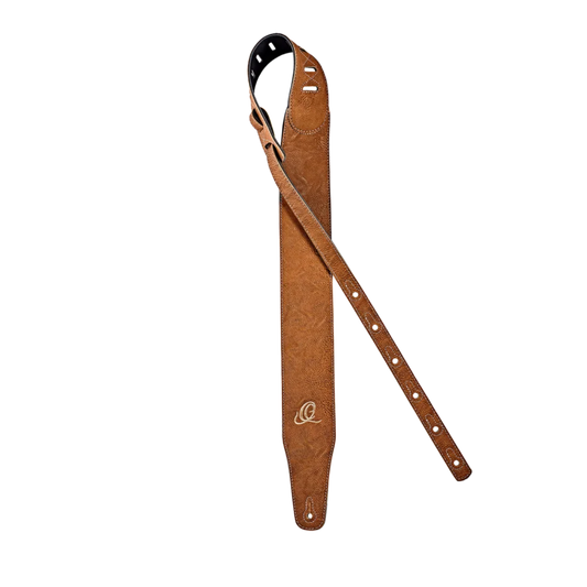 OSVG-75TN Vegan Series – Correa Extra Ancha para Guitarra en PVC Color Tan Ecológica y Libre de Ftalatos