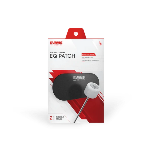 EQPB2 EQ Patch – Parche Protector de Nylon Negro para Bombo y Pedal Doble