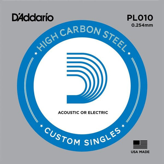 PL010 Cuerda individual de acero calibre 0.010
