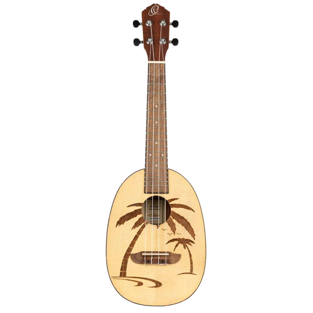 RUPA5  Bonfire Series – Ukulele Concierto con Tapa de Abeto, Fondo de Sapele y Grabado Láser Natural