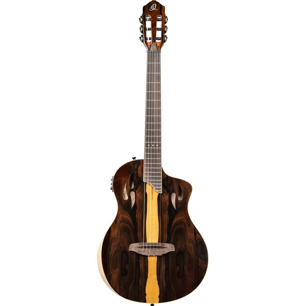 RTP-LTD Guitarra electroclasica Ortega TourPlayer Limited Edition Full Size Guitar – Ziricote Gloss