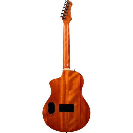RTPG-LS1 Guitarra electroacustica Ortega TourPlayer Series Full Size Guitar – Flamed Maple Grey Burst