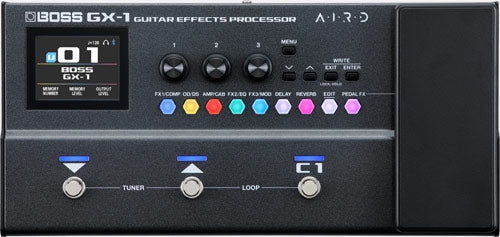 GX-1 Procesador Multiefectos para Guitarra Ultraportátil con Tecnología AIRD, Bluetooth y USB-C