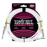 ERNIE 6049  Cable para Instrumento 3.5 m, Recto a Angular, Blanco