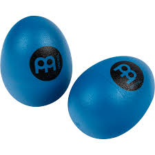 ES2-B Par de maraquitas en forma de huevo de color Azul