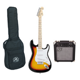 SEM1/3TS-GA1065 Set de Guitarra eléctrica 3 Tone Sunburst con amplificador 10 Watts