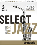 RSF10ASX3H-01 Caña individual para saxofón alto Select Jazz filed, 3H